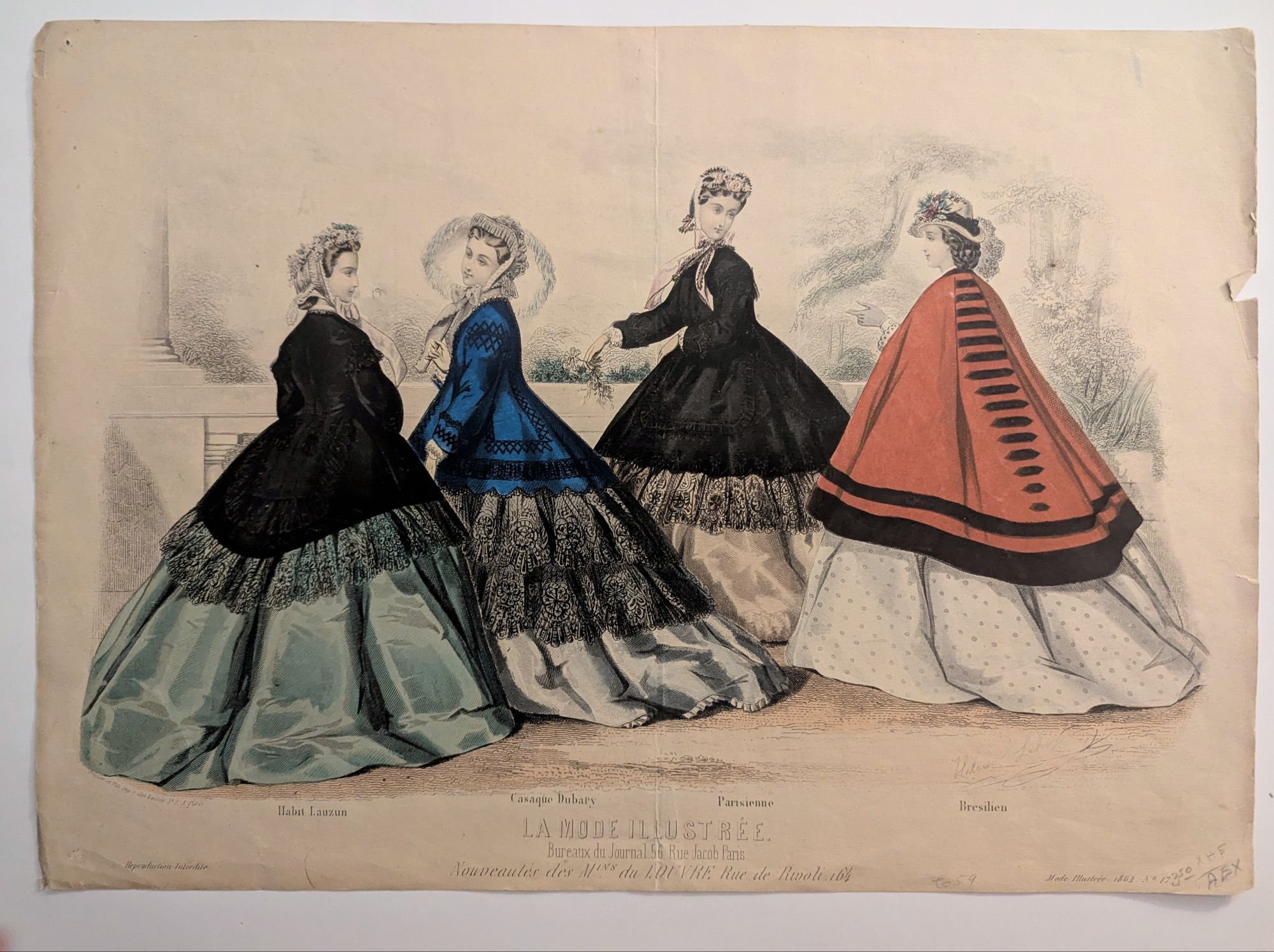 La Mode Illustrée, April 1864 – Mimic of Modes